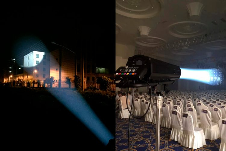 DMX Control Long Lens 350W LED Follow Spot Light