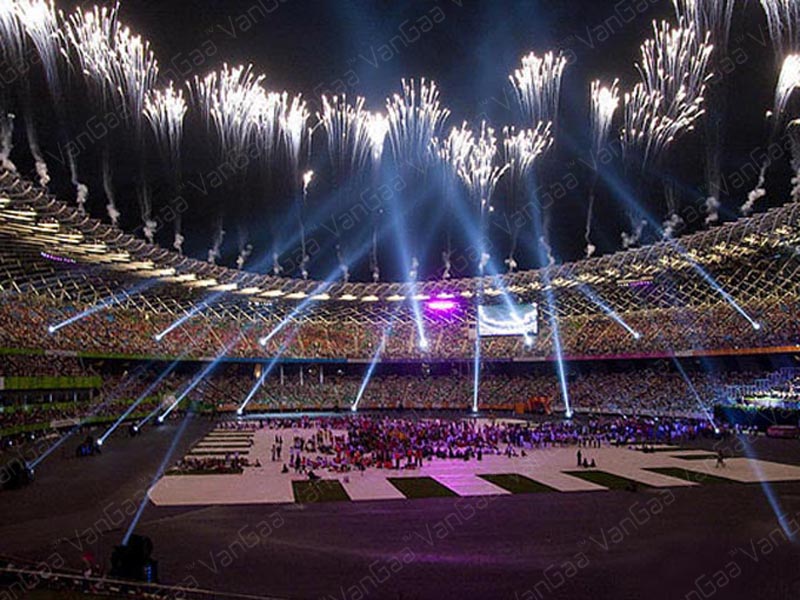 Moving Head Sky Searchlights have been used in the Opening Ceremony of Badminton Match