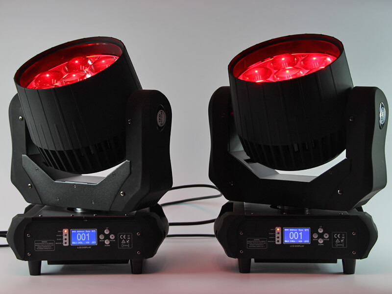 7pcs 40W 4in1 LED Moving Head Beam Zoom Wash Light