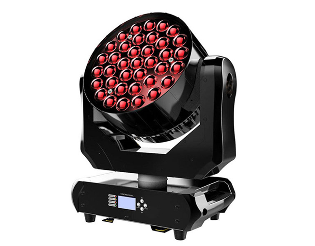 What are the commonly used LED wash lights for Vangaa lighting, and what are their characteristics