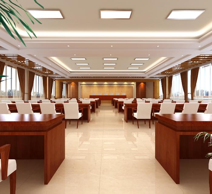 embedded electric flip LED conference lights Conference room lighting design effect 